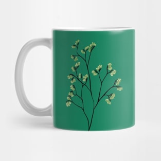 Green Plant Minimalist Botanical Art Mug